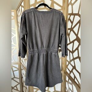 Anthropologie Daily Practice Gray Long Sleeve Dress